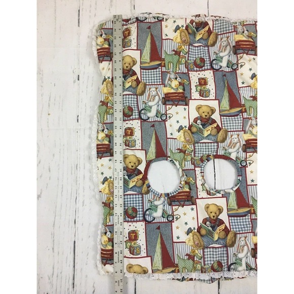 Vintage Handmade Shopping Cart High Chair Cover Teddy Bear Print - Picture 3 of 6